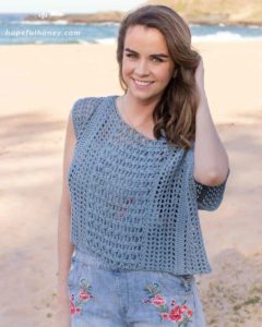 Sea Spray Bohemian Summer Top Crochet Pattern