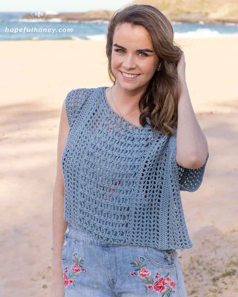 Sea Spray Bohemian Summer Top Crochet Pattern