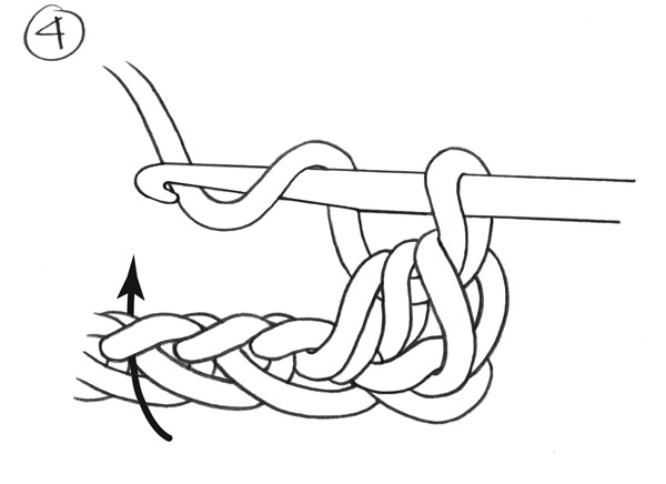 Half Double Crochet Stitch - Step 4