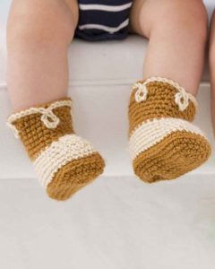 Baby Cowboy Booties Crochet Pattern