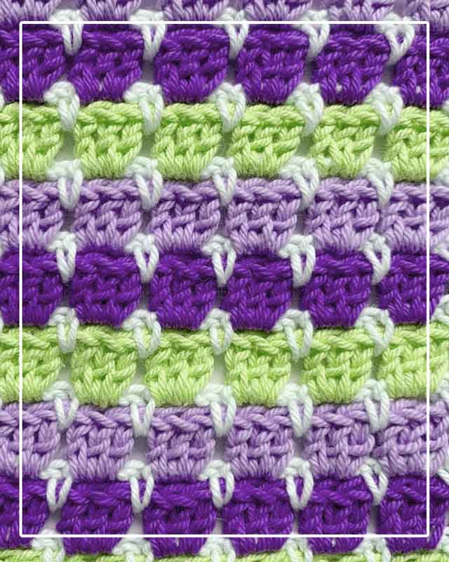 Block Crochet Stitch Sample