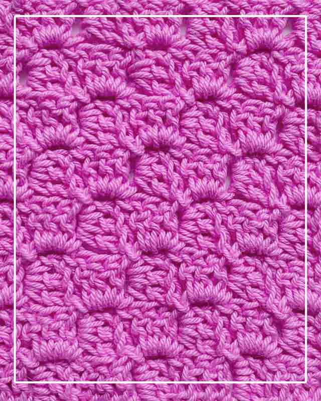 Corner to Corner Crochet Stitch Sample