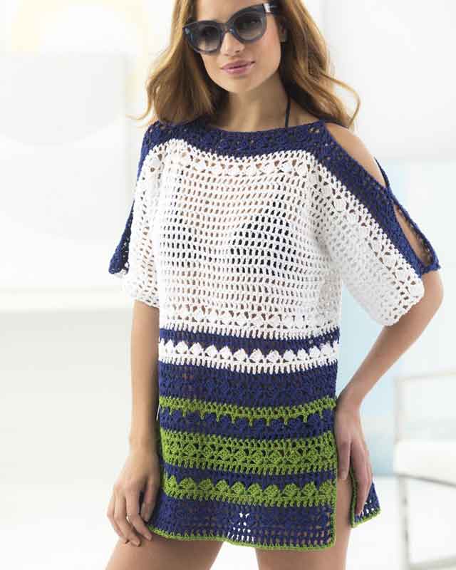 Crochet Beach Cover Up for Summer Free Crochet Patterns