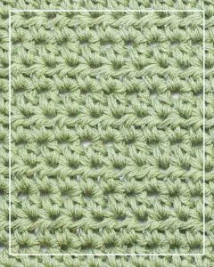 Half Double Crochet Stitch Swatch