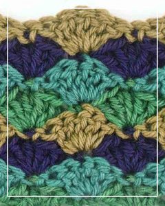Solid Shell Crochet Stitch Swatch
